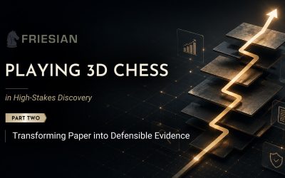 Playing 3D Chess in High-Stakes Discovery Part 2: Transforming Paper into Defensible Evidence
