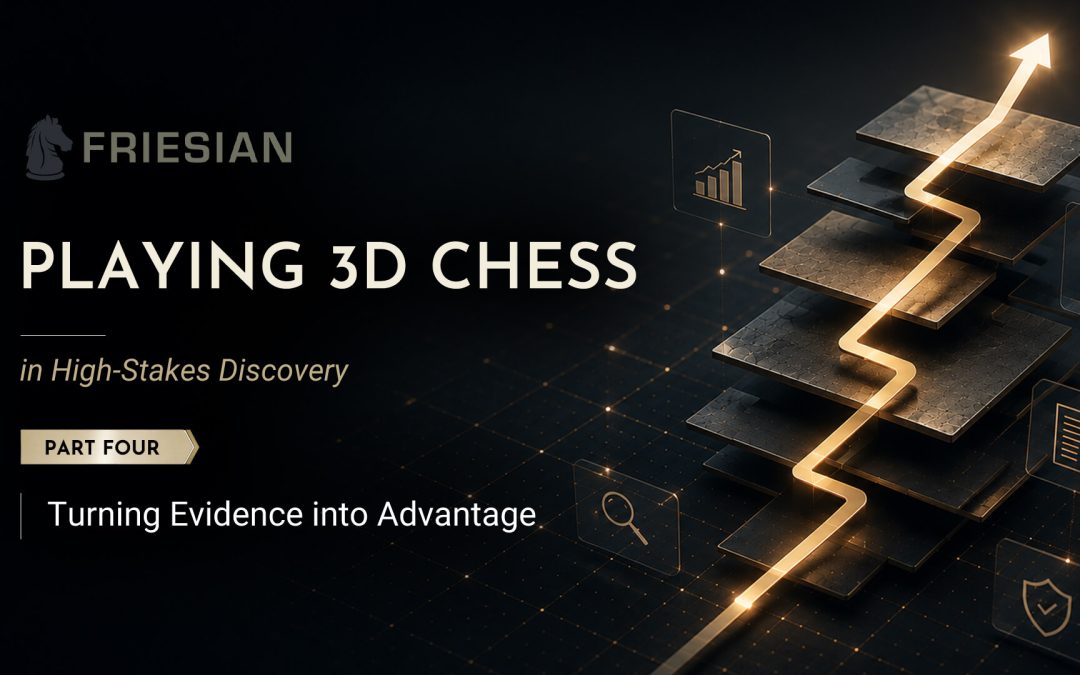 Playing 3D Chess in High-Stakes Discovery Part 4: Turning Evidence into Advantage